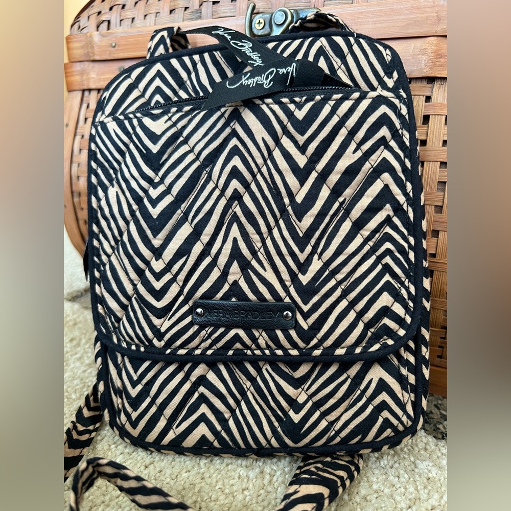 Vera Bradley Petite Quilted Zebra Print Hipster Crossbody Bag - Picture 2 of 9